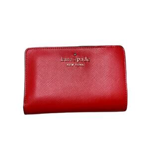 Kate spade staci medium compact bifold wallet in Gazpacho
